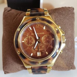 MK Brown & Gold Watch